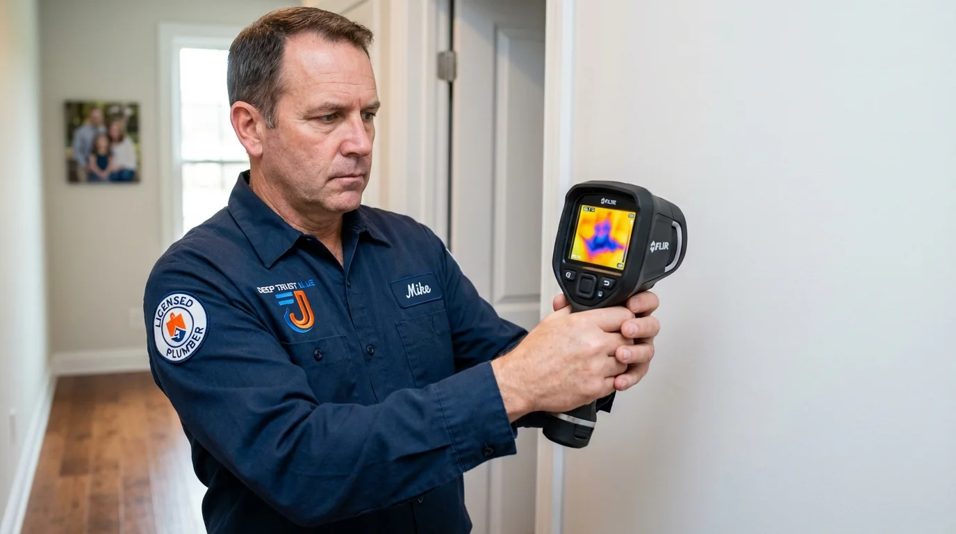 Thermal imaging leak detection by Johns Plumbing LLC in Marksville